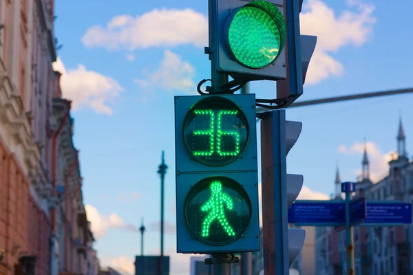 Trafikljus Gatan — Stockfoto