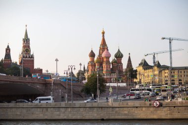 Moskova - 11 Eylül 2017: Açılış Park Zaryadye, Kızıl Meydan, Moskova, Rusya yakın merkezi modern park. Proje bir Mimarlık Bürosu Diller arasında + Renfro.