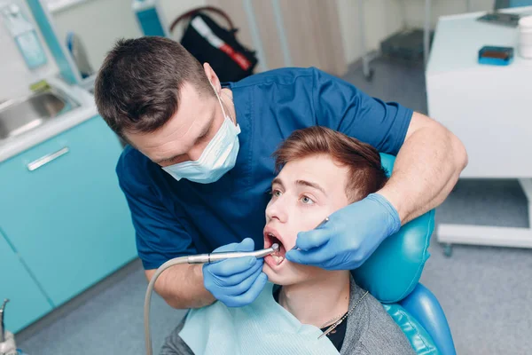 Odontología Dentista Paciente Clínica Dental — Foto de Stock