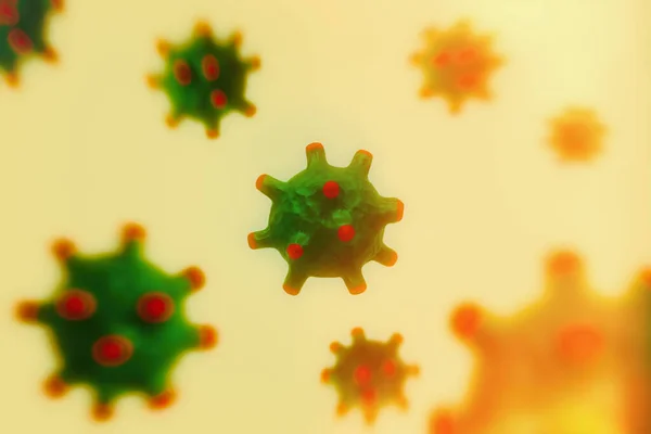 Coronavirus Covid Viruspandemie Vervaging Perspectief Bloed Plasma — Stockfoto