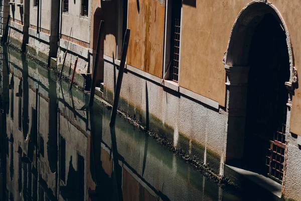 Венеция Италия Каналы Лодки Архитектура — стоковое фото
