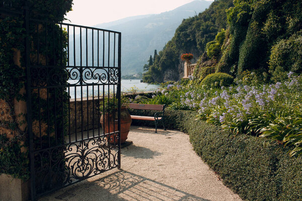 Como, Italy. Garden Balbianello villa.
