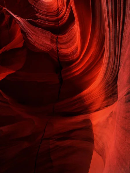 Sandstone rocks in the lower Antelope Canyone — Stock Photo, Image