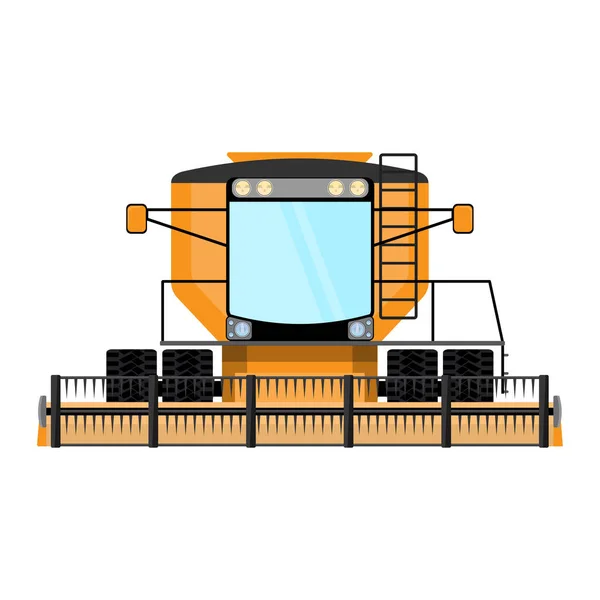 Combine-harvester a vector illustration isolated — Stock Vector