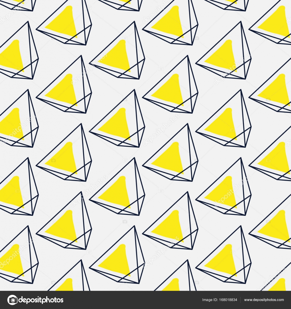 vector abstract simple geometric signs yellow black graphic