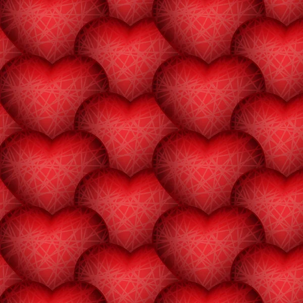 Ziua Îndrăgostiţilor. Modelul vectorial cu inima roșie — Vector de stoc