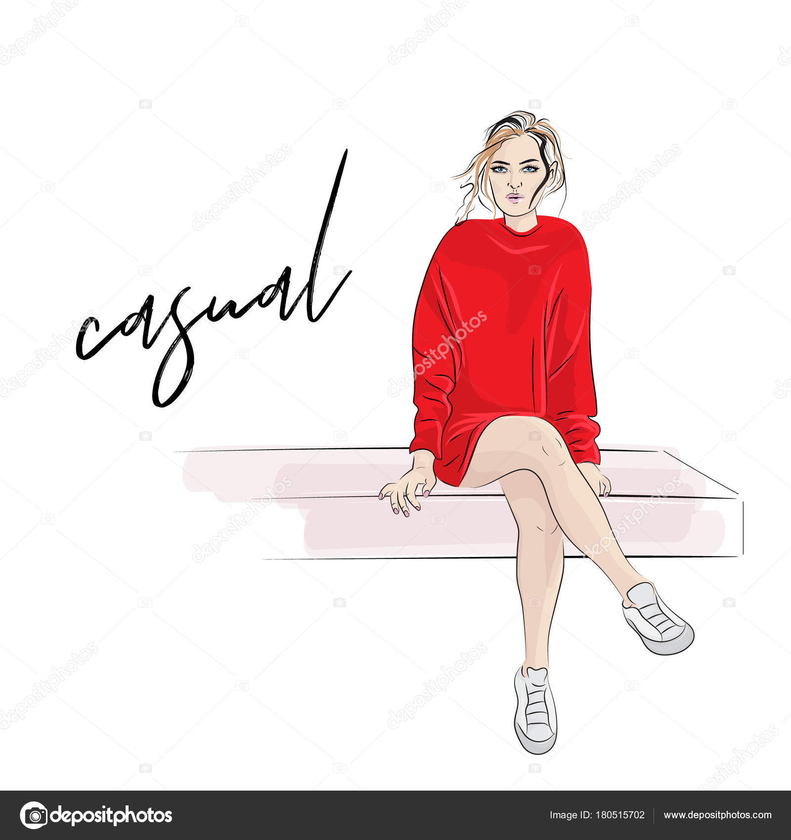60 Smart Casual Sketch Fashion Model Model Illustrations RoyaltyFree  Vector Graphics  Clip Art  iStock