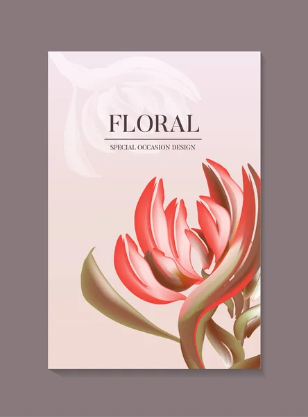 Flori exotice pasăre de paradis imprimare botanică, buchet floral delicat de flori paradis. Natura acuarelă ilustrare, imprimare flori 3d, grafică modernă de primăvară, plantă luxuriantă junglă — Vector de stoc