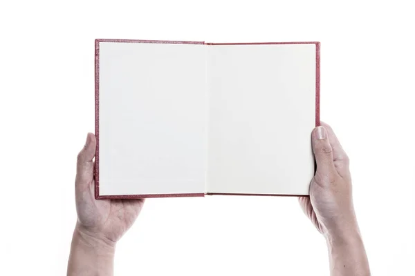 Mano sostener un libro — Foto de Stock