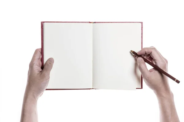 Tenere in mano un libro — Foto Stock