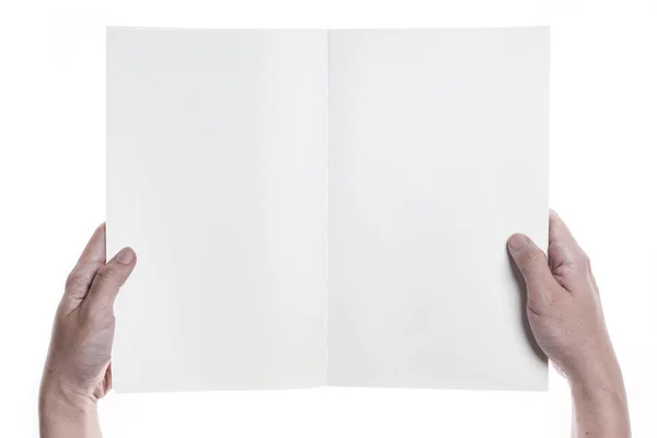 Ruce drží knihu — Stock fotografie