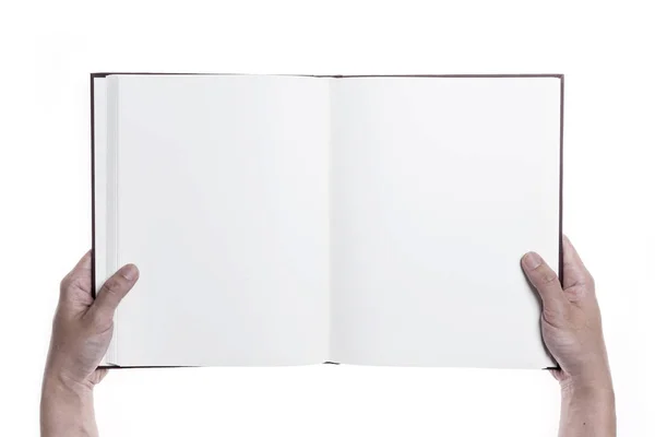 Hand houden een boek — Stockfoto