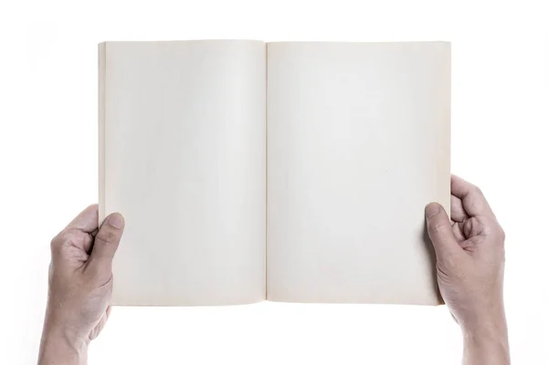 Hand houden een boek — Stockfoto