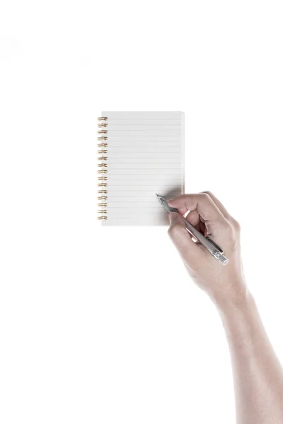 A man hold a stationary — Stock Photo, Image
