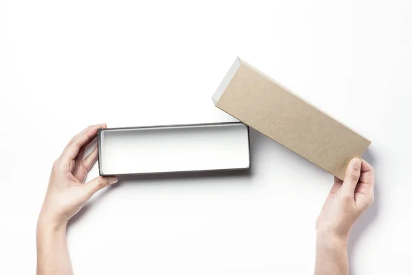 Empty box for background Stock Photo