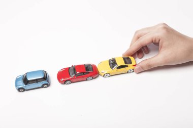 bir mini Araba, spor araba tutarak