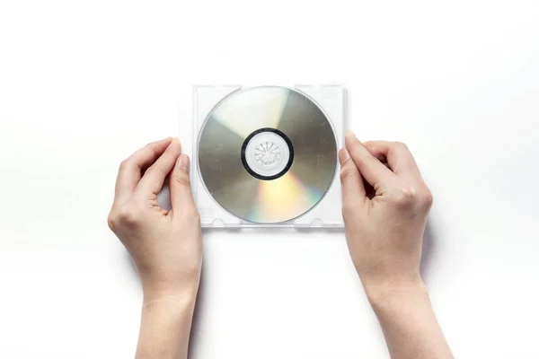 Na posse de um cd — Fotografia de Stock