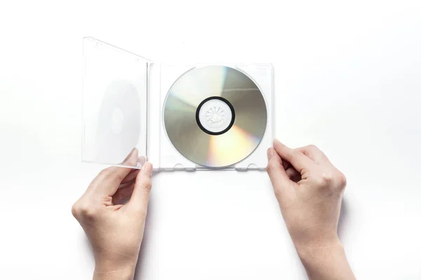 Na posse de um cd — Fotografia de Stock