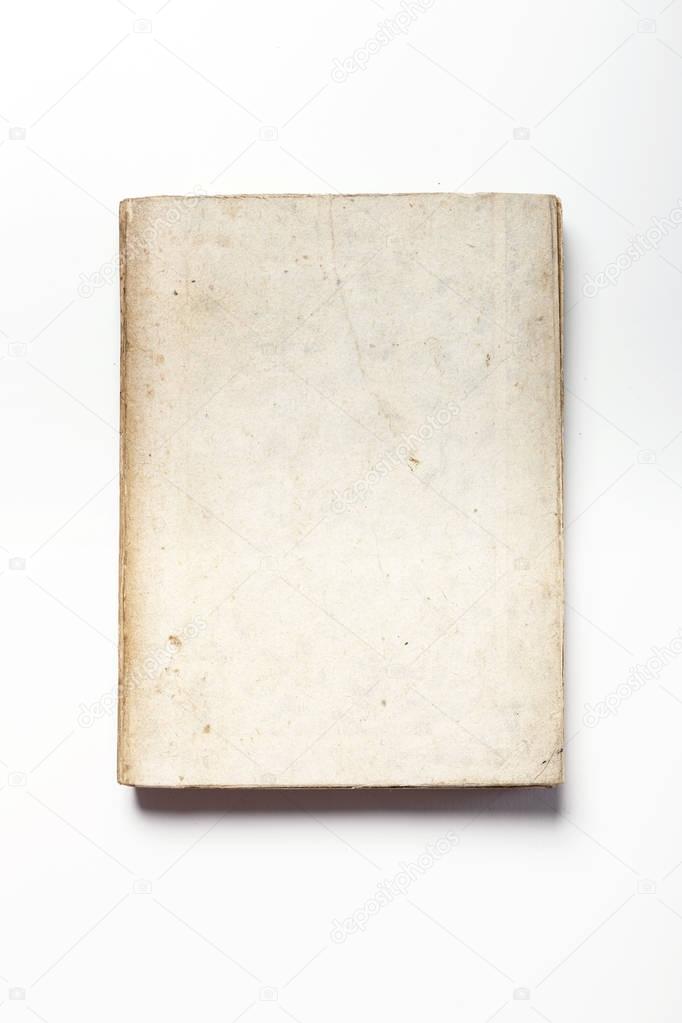 A asian vintage book isolated white.