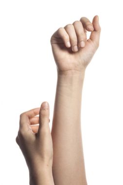 yıkama ve giy eller 