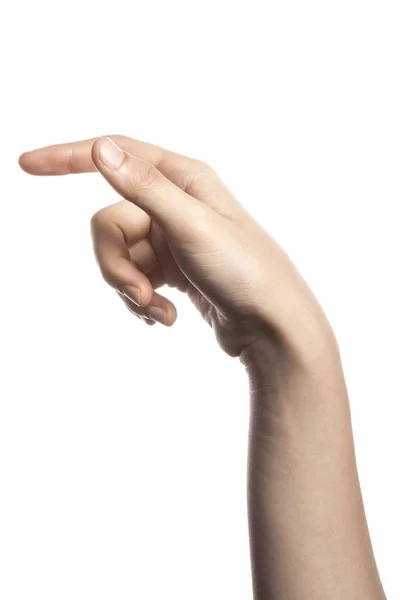 Τα χέρια και το δάχτυλο δεικτών (δείκτη) — Φωτογραφία Αρχείου