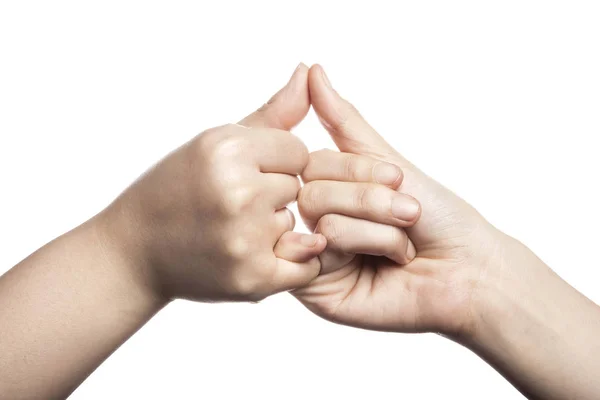 Dos manos prometen — Foto de Stock