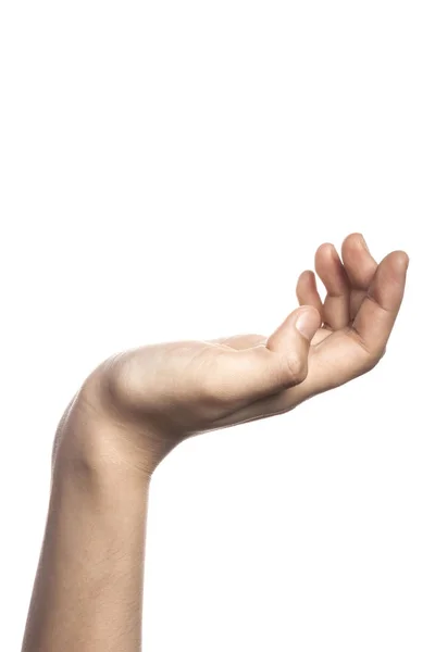 Жінка жестом руки — стокове фото