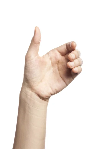 Жінка рука робить жест — стокове фото