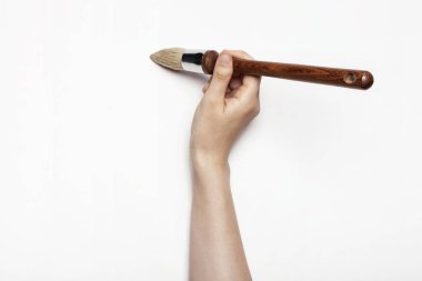 elini tutmak bir yazma fırça