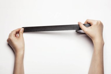 elini tutmak bir kağıt kaseti