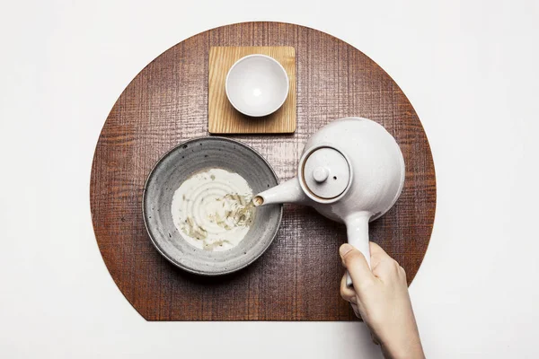 มือถือถ้วยชา — ภาพถ่ายสต็อก