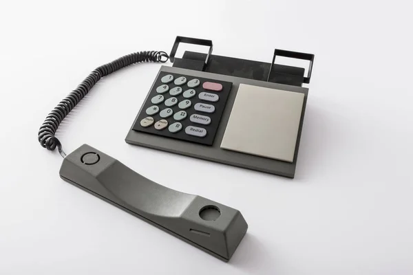 Beyaz Arka Plan Üzerinde Masa Telefonu Izole — Stok fotoğraf