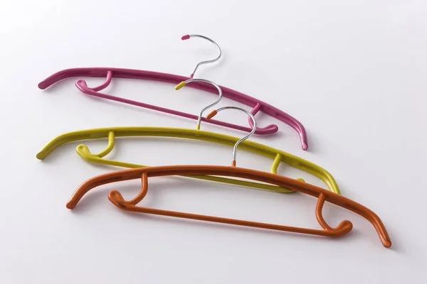 colorful hanger on white background. isolated