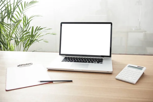 stock image business concepts. (working on daylight wood desk)