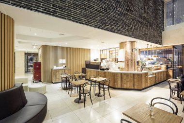 modern ve lüks otel kafe
