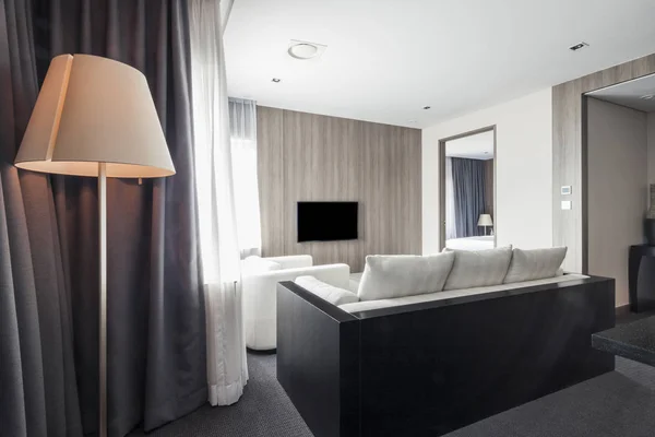 Modernes Und Luxuriöses Hotelzimmer — Stockfoto