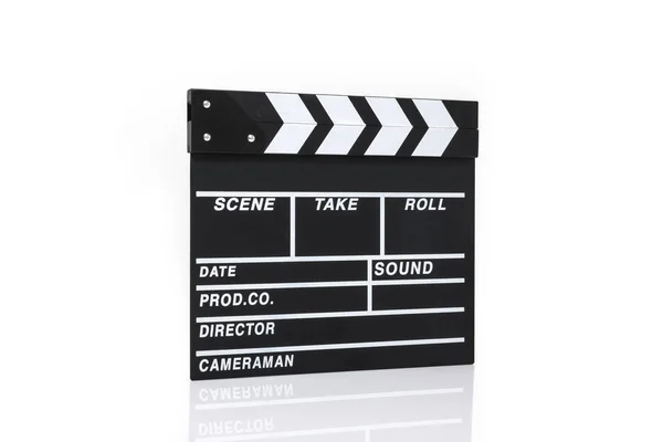 Película Clapper Aislado Fondo Blanco — Foto de Stock