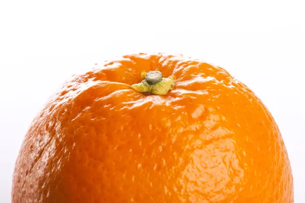 Świeża Pomarańcza Białym Tle — Zdjęcie stockowe