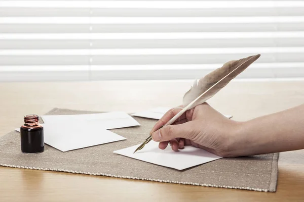 Recanti Penna Stilografica Scrittura — Foto Stock