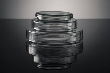 Laboratuvar Petri dish/plaka beyaz arka plan üzerinde izole
