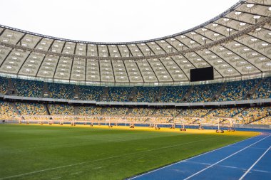 Kiev, Ukrayna - 15 Ekim 2016. Olimpik Stadyumu - Milli Güvenlik Olimpiyskiy.