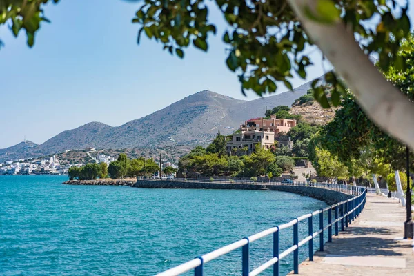 Elounda sahil Girit Adası Yunanistan