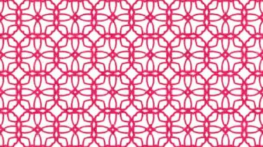 Kaleydoskop sıra desenleri. Soyut çok renkli hareketli grafik arka plan. Güzel parlak süsleme. Sorunsuz döngü.