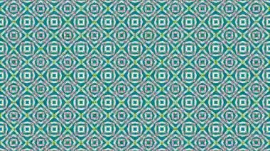 Kaleydoskop sıra desenleri. Soyut çok renkli hareketli grafik arka plan. Güzel parlak süsleme. Sorunsuz döngü.