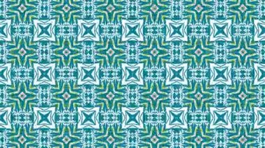 Kaleydoskop sıra desenleri. Soyut çok renkli hareketli grafik arka plan. Güzel parlak süsleme. Sorunsuz döngü.