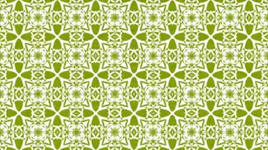 Kaleydoskop sıra desenleri. Soyut çok renkli hareketli grafik arka plan. Güzel parlak süsleme. Sorunsuz döngü.