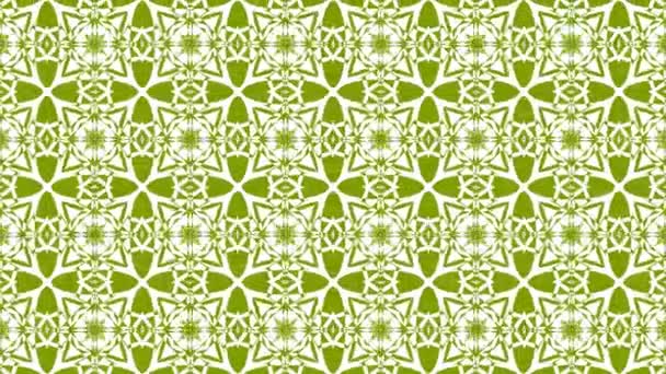 Kaleidoskop Sequenzmuster Abstrakte Mehrfarbige Bewegungsgrafik Hintergrund Schöne Helle Ornamente Nahtlose — Stockvideo