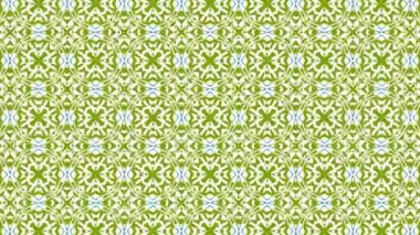 Kaleydoskop sıra desenleri. Soyut çok renkli hareketli grafik arka plan. Güzel parlak süsleme. Sorunsuz döngü.