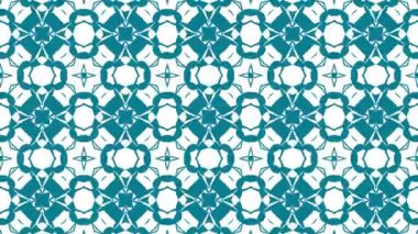 Kaleydoskop sıra desenleri. Soyut çok renkli hareketli grafik arka plan. Güzel parlak süsleme. Sorunsuz döngü.