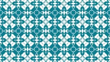 Kaleydoskop sıra desenleri. Soyut çok renkli hareketli grafik arka plan. Güzel parlak süsleme. Sorunsuz döngü.